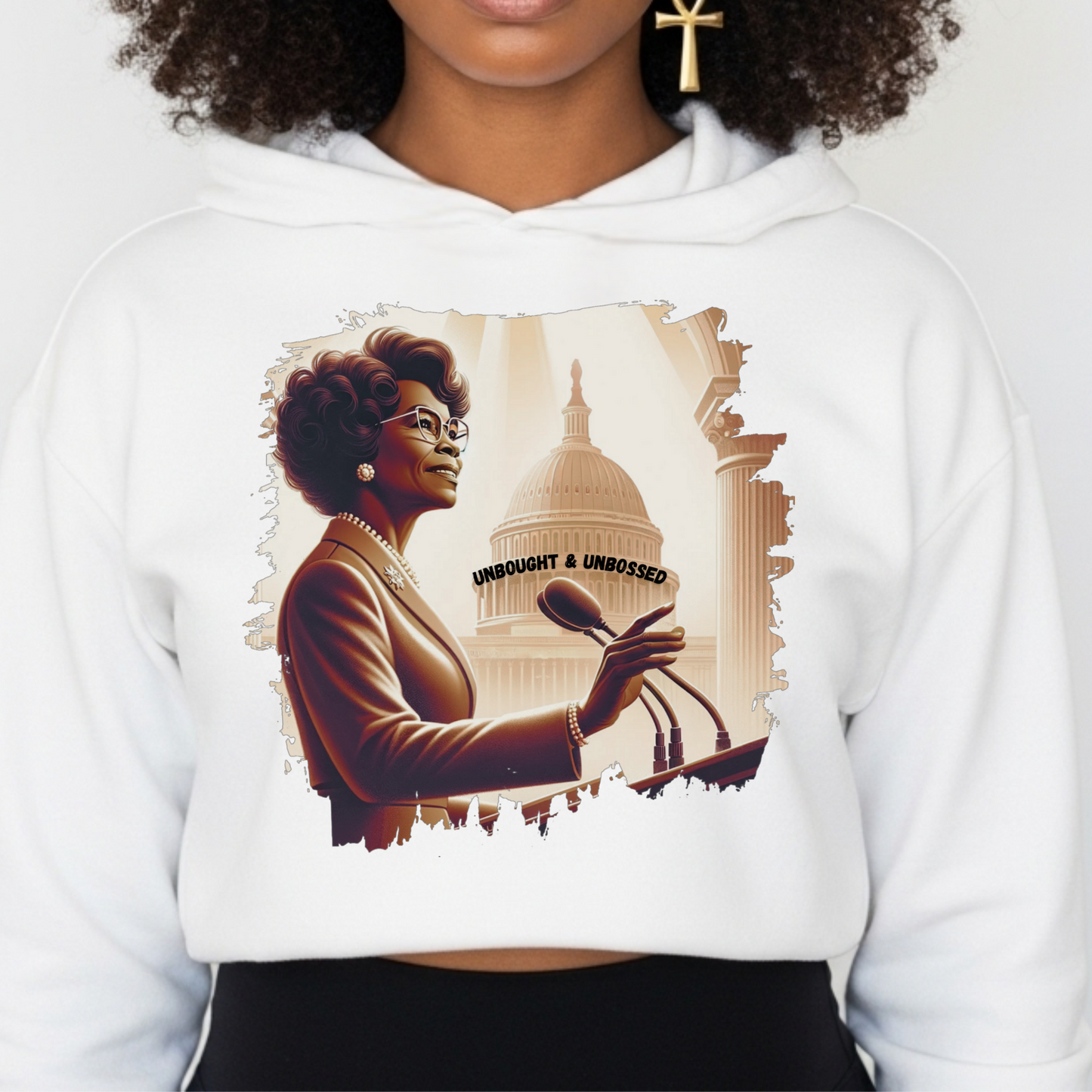SHIRLEY CHISHOLM LEGACY HOODIE - UNBOUGHT AND UNBOSSED