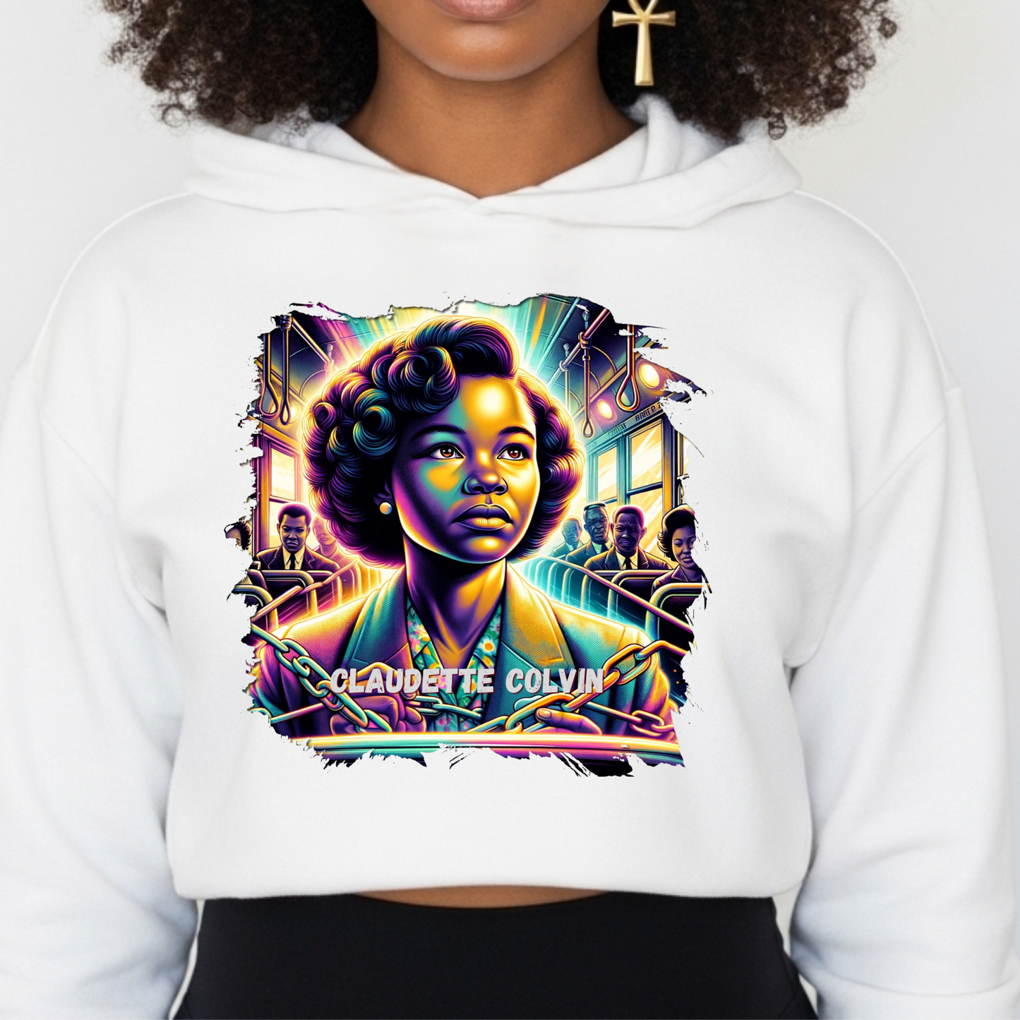 CLAUDETTE COLVIN HOODIE - BOLD BLACK HISTORY LEGACY SWEATSHIRT
