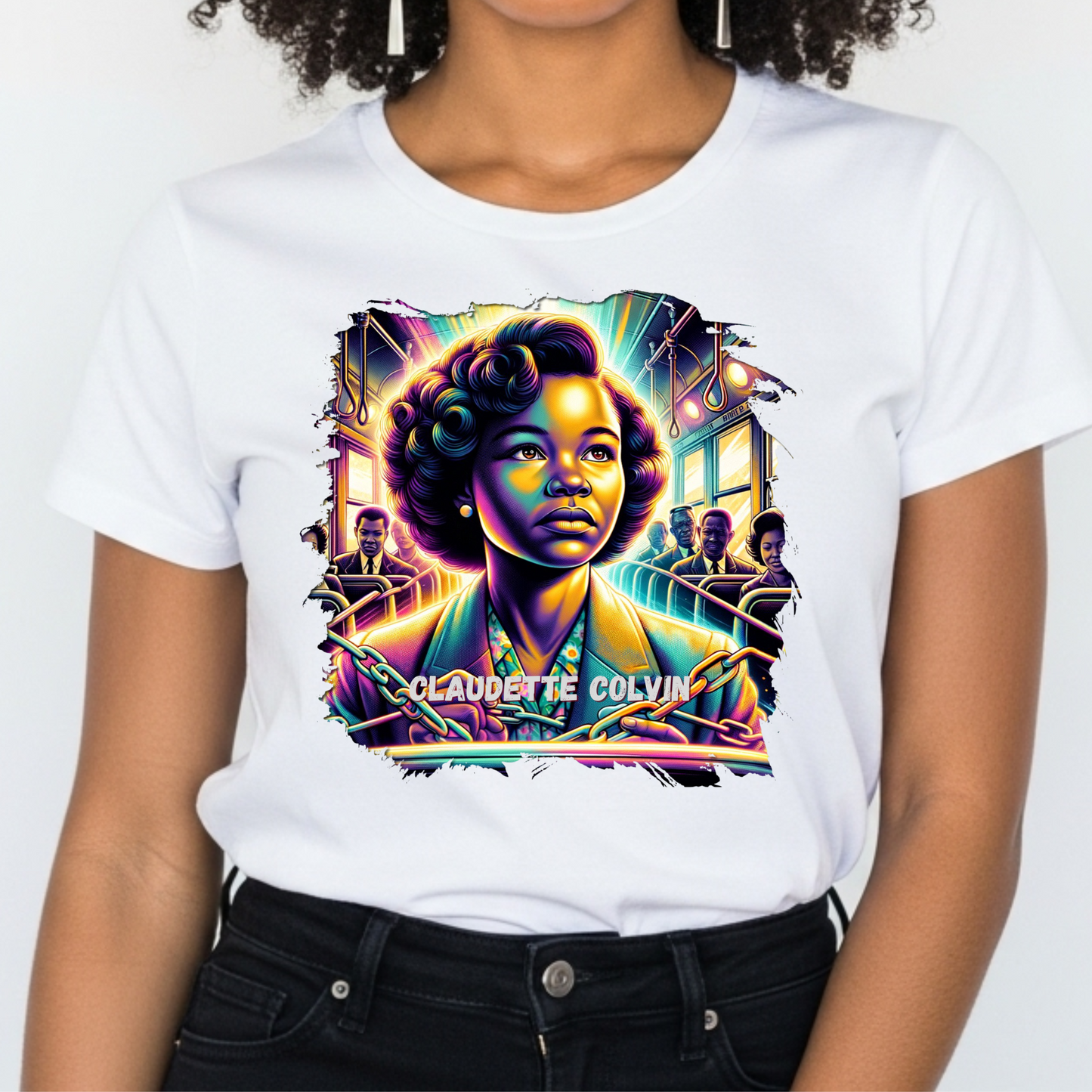 CLAUDETTE COLVIN TEE - BOLD BLACK HISTORY LEGACY T-SHIRT