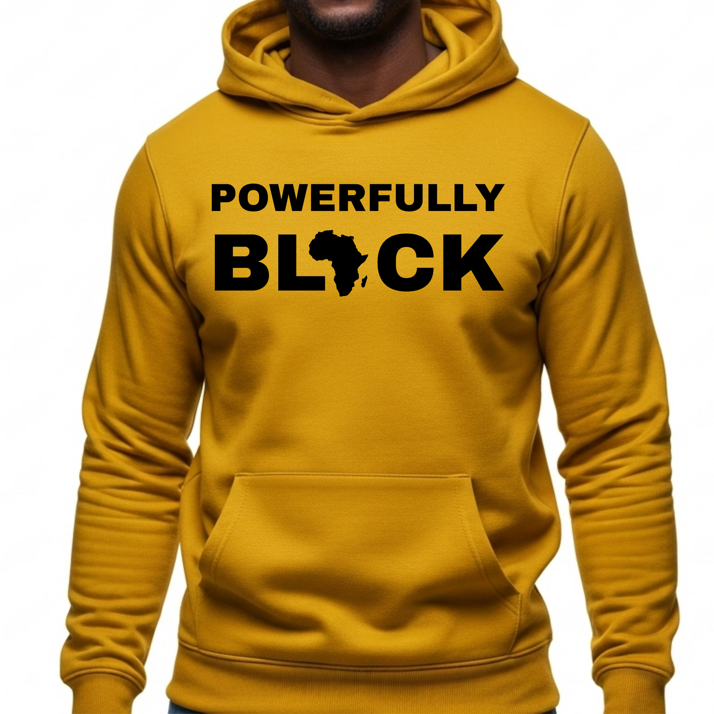 POWERFULLY BLACK HOODIE
