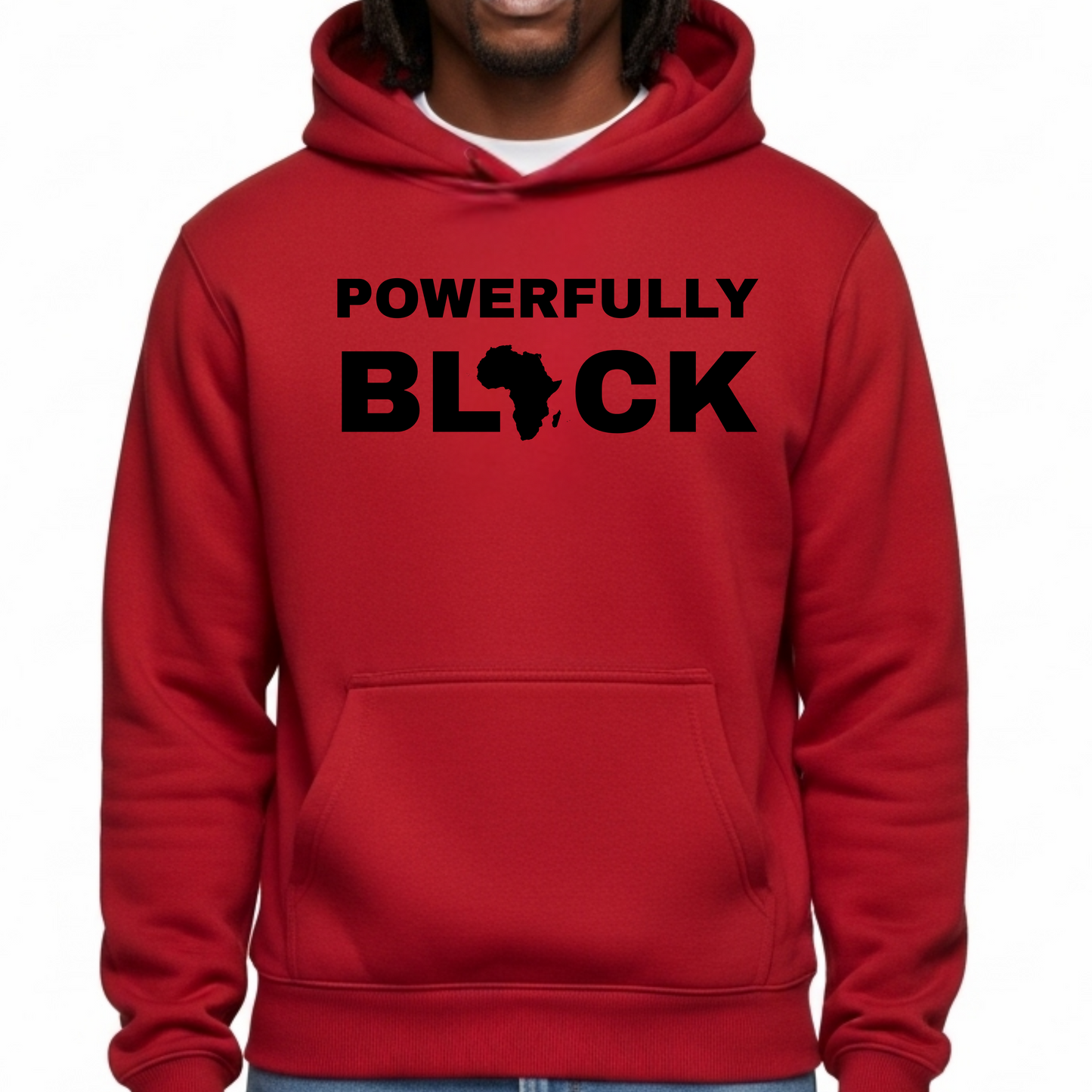 POWERFULLY BLACK HOODIE