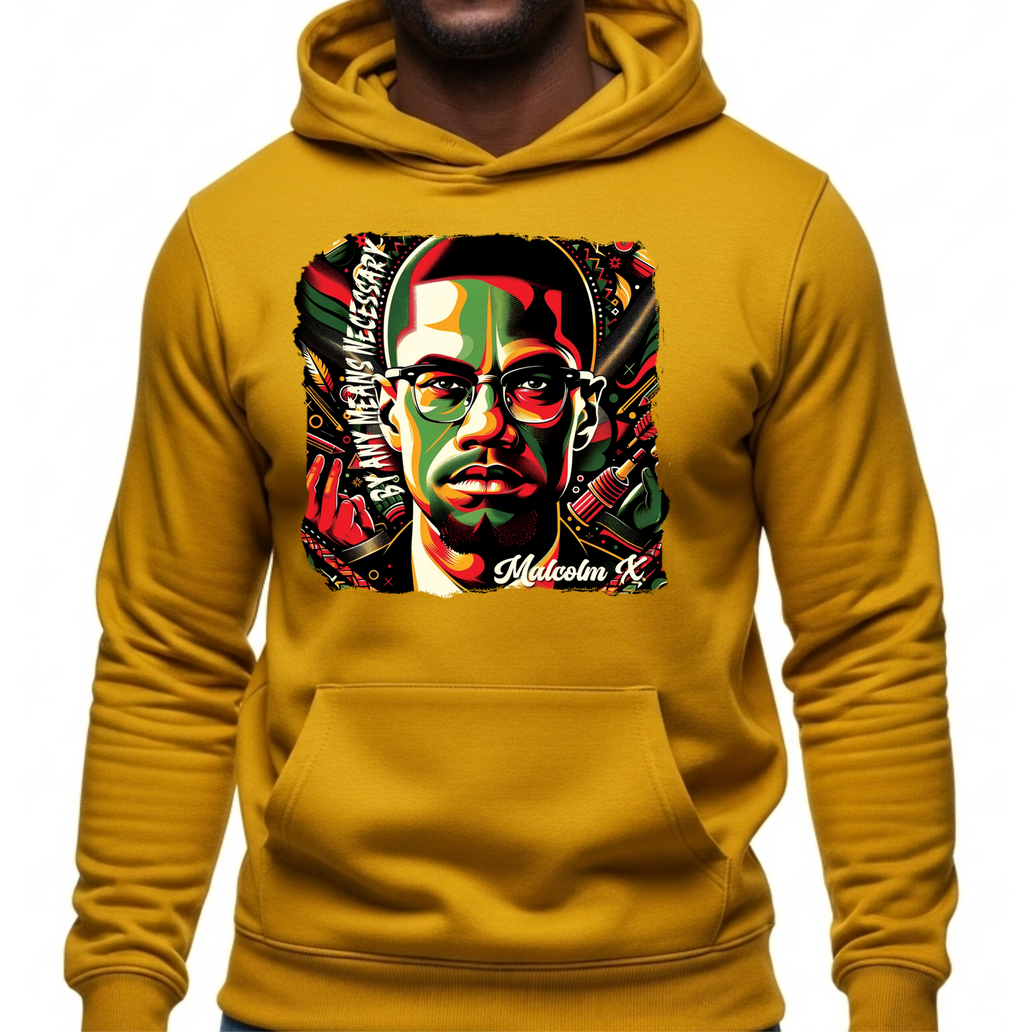 MALCOLM X HOODIE - BY ANY MEANS NECESSARY LEGACY SWEATSHIRT