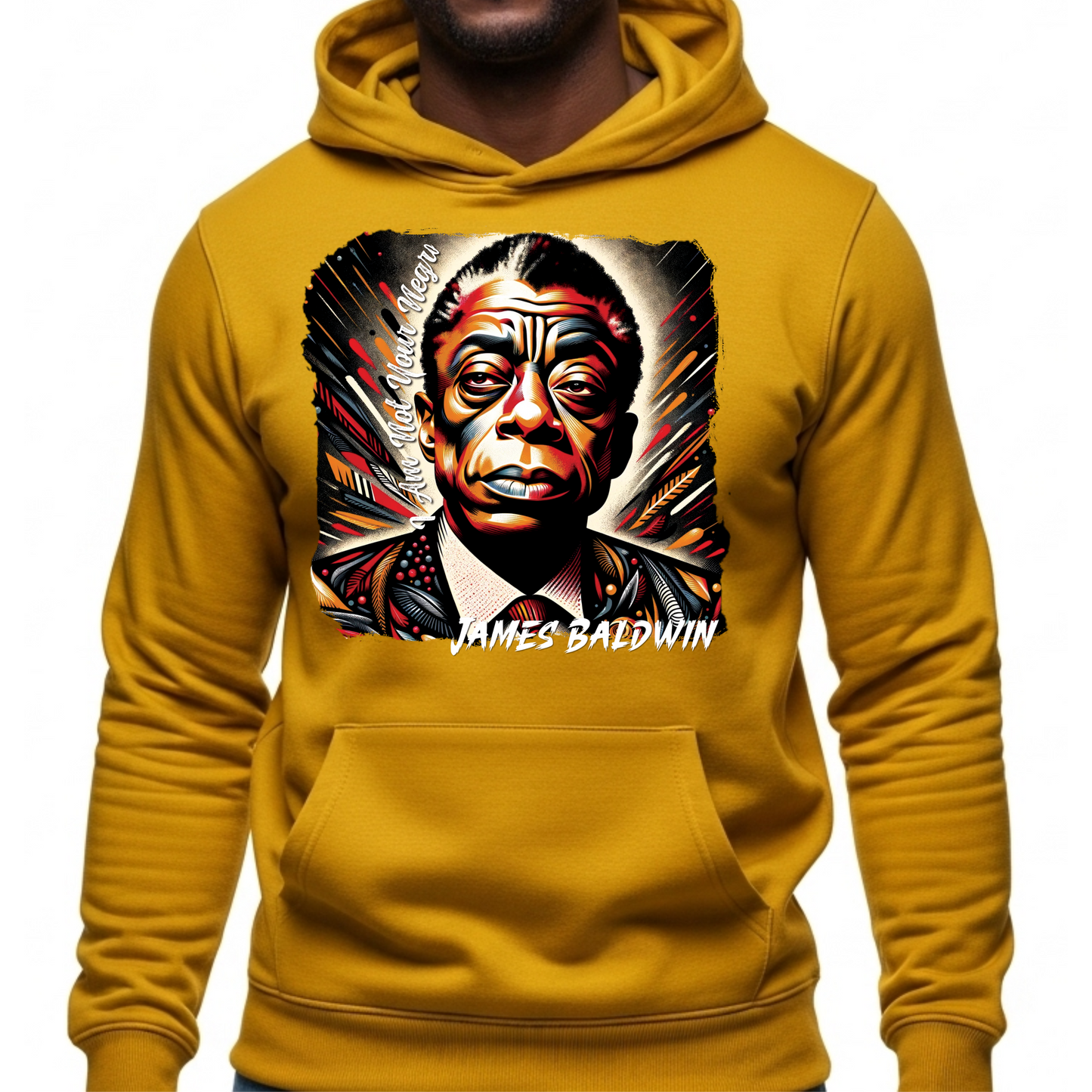 JAMES BALDWIN HOODIE - BOLD BLACK HISTORY LEGACY SWEATSHIRT