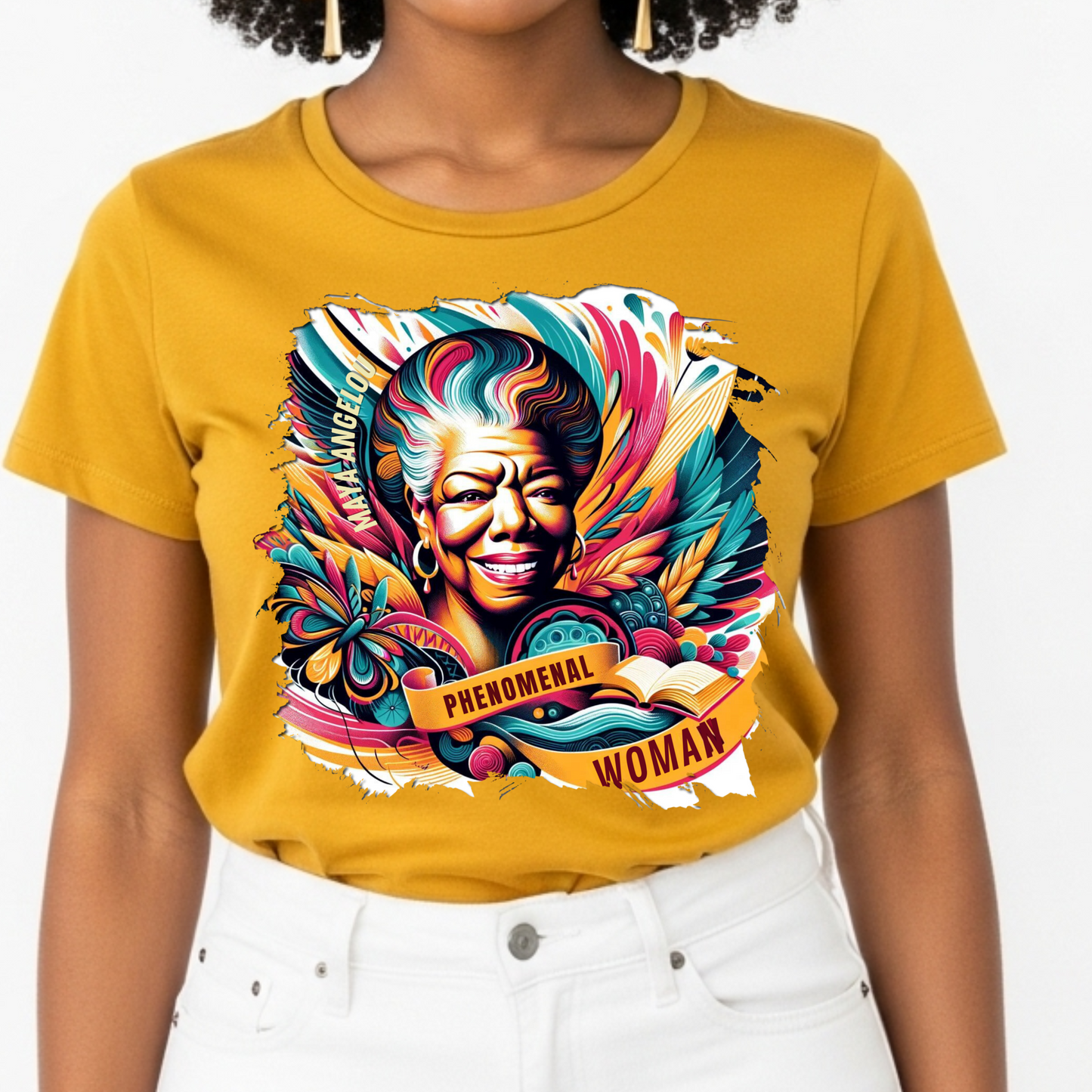 MAYA ANGELOU TEE - PHENOMENAL WOMAN LEGACY T-SHIRT
