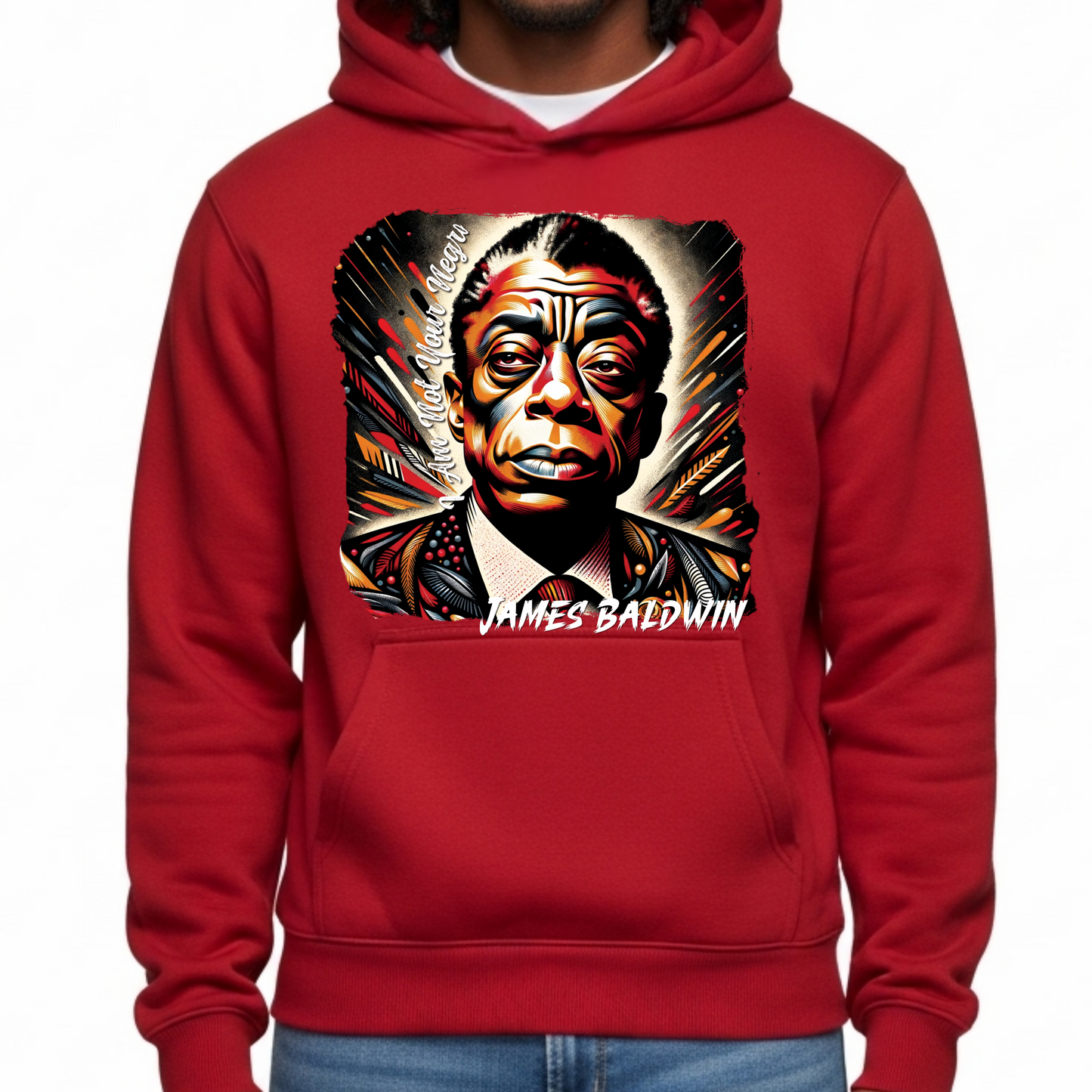 JAMES BALDWIN HOODIE - BOLD BLACK HISTORY LEGACY SWEATSHIRT