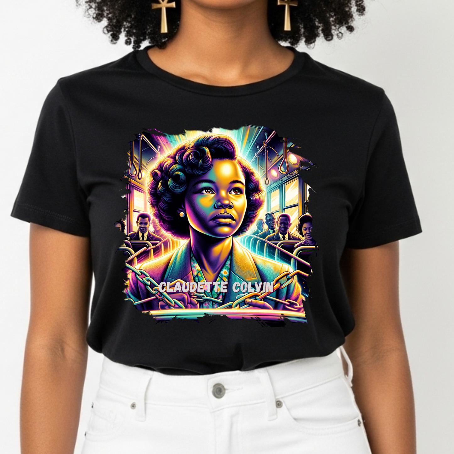 CLAUDETTE COLVIN TEE - BOLD BLACK HISTORY LEGACY T-SHIRT
