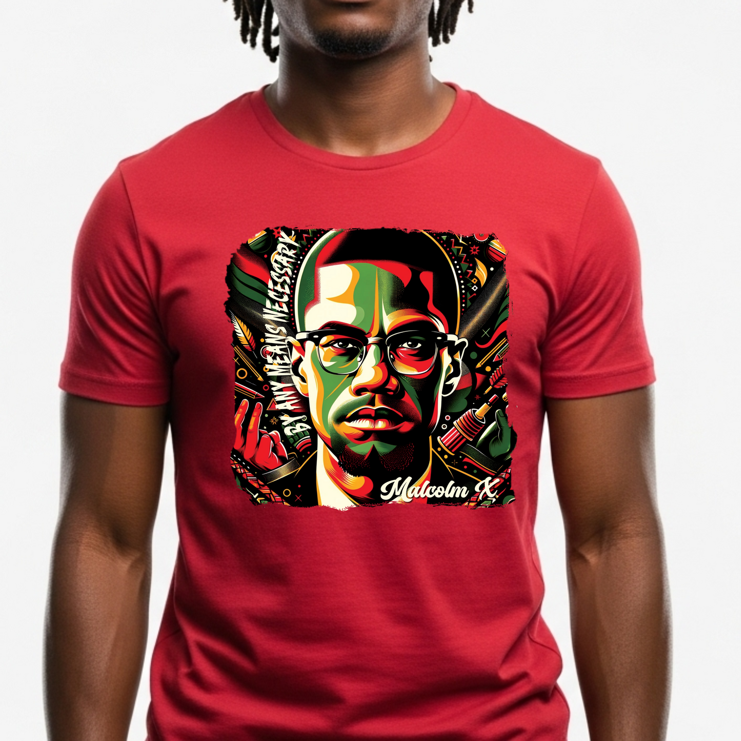 MALCOLM X TEE - BOLD BLACK EMPOWERMENT T-SHIRT