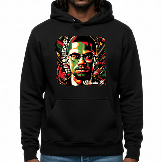 MALCOLM X HOODIE - BY ANY MEANS NECESSARY LEGACY SWEATSHIRT