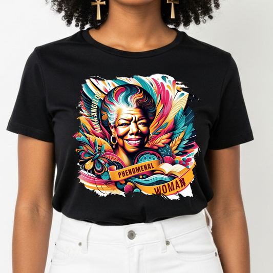MAYA ANGELOU TEE - PHENOMENAL WOMAN LEGACY T-SHIRT