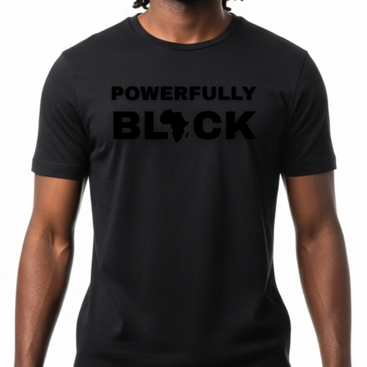 POWERFULLY BLACK TEE