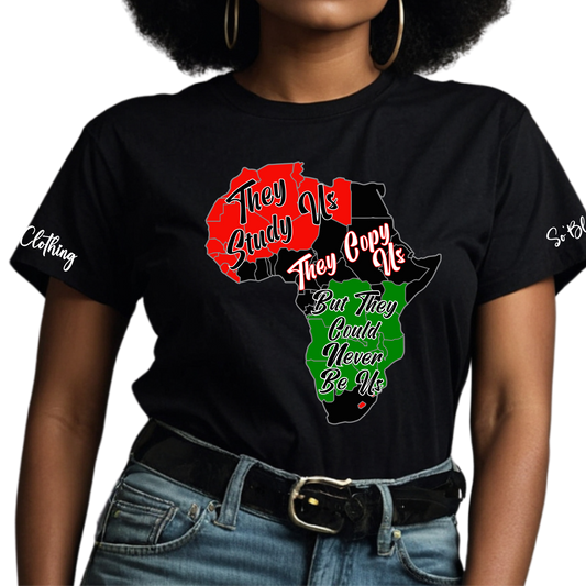THEY STUDY US TEE – BLACK PRIDE STATEMENT T-SHIRT