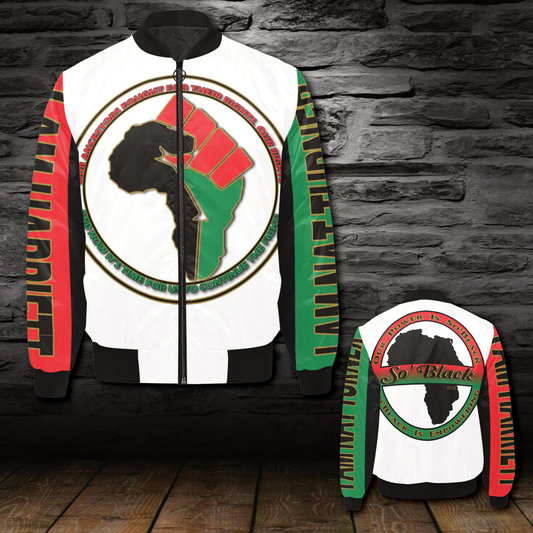 SO'BLACK POWER HERITAGE BOMBER JACKET
